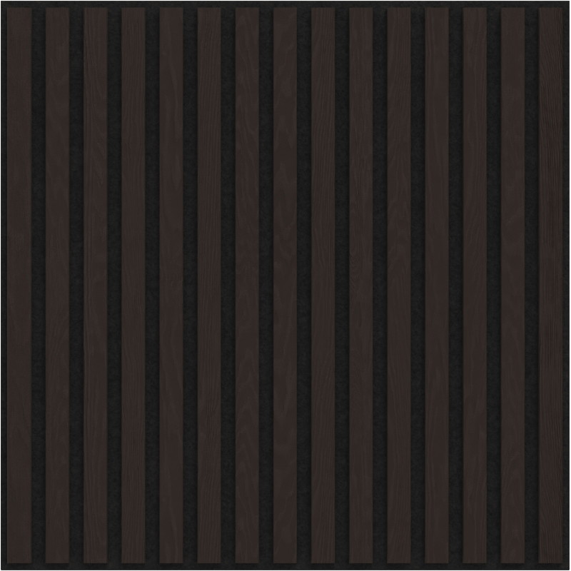 Mexen Linea 15 akustický nástěnný panel 60 x 60 cm (4 ks), plsť 9 mm, technická dýha, Černý Dub - S110-60607-15-046