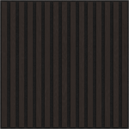 Mexen Linea 15 akustický nástěnný panel 60 x 60 cm (4 ks), plsť 9 mm, technická dýha, Černý Dub - S110-60607-15-046
