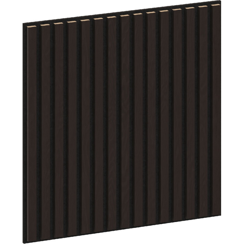 Mexen Linea 15 akustický nástěnný panel 60 x 60 cm (4 ks), plsť 9 mm, technická dýha, Černý Dub - S110-60607-15-046