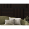 Mexen Linea 15 akustický nástěnný panel 60 x 60 cm (4 ks), plsť 9 mm, technická dýha, Černý Dub - S110-60607-15-046