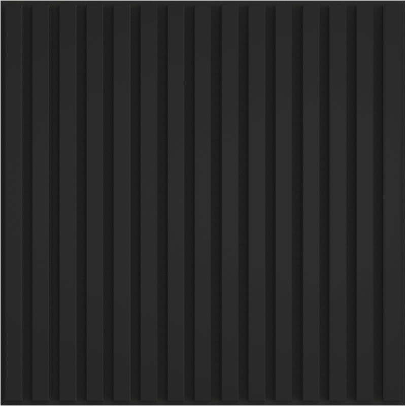 Mexen Linea 15 akustický stěnový panel 60 x 60 cm (4ks), plst 9 mm, technologická dýha, Černý Mat - S110-60607-15-053