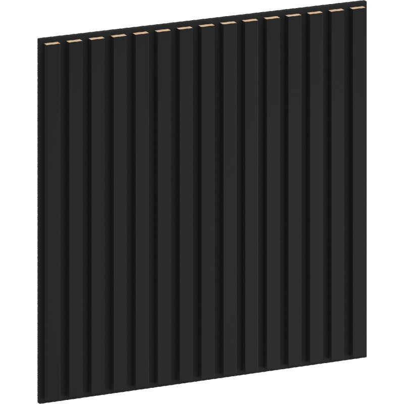Mexen Linea 15 akustický stěnový panel 60 x 60 cm (4ks), plst 9 mm, technologická dýha, Černý Mat - S110-60607-15-053