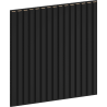Mexen Linea 15 akustický stěnový panel 60 x 60 cm (4ks), plst 9 mm, technologická dýha, Černý Mat - S110-60607-15-053