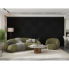 Mexen Linea 15 akustický stěnový panel 60 x 60 cm (4ks), plst 9 mm, technologická dýha, Černý Mat - S110-60607-15-053