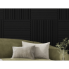 Mexen Linea 15 akustický stěnový panel 60 x 60 cm (4ks), plst 9 mm, technologická dýha, Černý Mat - S110-60607-15-053