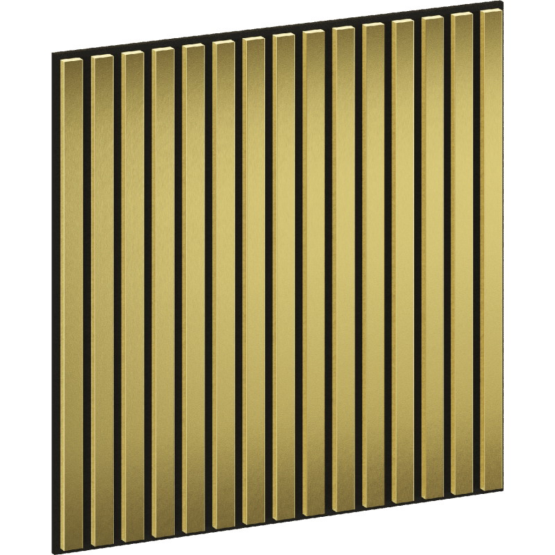 Mexen Linea 15 akustický nástěnný panel 60 x 60 cm (4ks), plsť 9 mm, technická dýha, Zlatý - S110-60607-15-057
