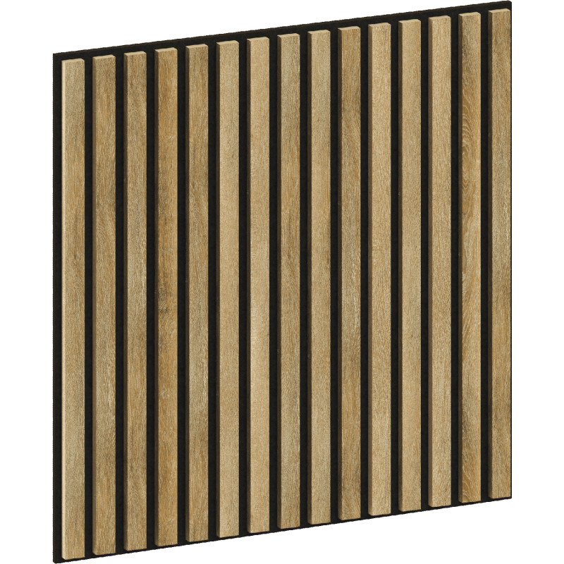 Mexen Linea 15 akustický nástěnný panel 60 x 60 cm (4 ks), plsť 9 mm, technická dýha, Medový Dub - S110-60607-15-066