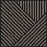 Mexen Linea 25 akustický nástěnný panel 60 x 60 cm (4ks), plst 9 mm, technická dýha, Šedý Dub - S110-60607-25-043