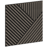 Mexen Linea 25 akustický nástěnný panel 60 x 60 cm (4ks), plst 9 mm, technická dýha, Šedý Dub - S110-60607-25-043