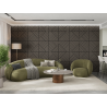 Mexen Linea 25 akustický nástěnný panel 60 x 60 cm (4ks), plst 9 mm, technická dýha, Šedý Dub - S110-60607-25-043
