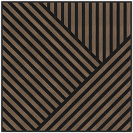Mexen Linea 25 akustický nástěnný panel 60 x 60 cm (4ks), plsť 9 mm, technická dýha, Tmavý Ořech - S110-60607-25-044