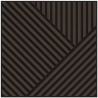 Mexen Linea 25 akustický nástěnný panel 60 x 60 cm (4ks), plsť 9 mm, technická dýha, Dub Mocca - S110-60607-25-045