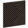 Mexen Linea 25 akustický nástěnný panel 60 x 60 cm (4ks), plsť 9 mm, technická dýha, Dub Mocca - S110-60607-25-045