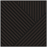 Mexen Linea 25 akustický stěnový panel 60 x 60 cm (4 ks), plsť 9 mm, technická dýha, Černý Dub - S110-60607-25-046
