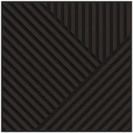 Mexen Linea 25 akustický stěnový panel 60 x 60 cm (4 ks), plsť 9 mm, technická dýha, Černý Dub - S110-60607-25-046