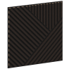 Mexen Linea 25 akustický stěnový panel 60 x 60 cm (4 ks), plsť 9 mm, technická dýha, Černý Dub - S110-60607-25-046