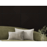 Mexen Linea 25 akustický stěnový panel 60 x 60 cm (4 ks), plsť 9 mm, technická dýha, Černý Dub - S110-60607-25-046