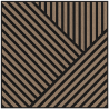 Mexen Linea 25 akustický stěnový panel 60 x 60 cm (4 ks), 9 mm plsť, technická dýha, Světlý Ořech - S110-60607-25-047