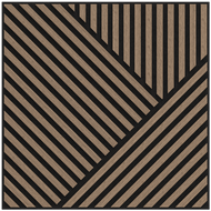 Mexen Linea 25 akustický stěnový panel 60 x 60 cm (4 ks), 9 mm plsť, technická dýha, Světlý Ořech - S110-60607-25-047
