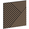 Mexen Linea 25 akustický stěnový panel 60 x 60 cm (4 ks), 9 mm plsť, technická dýha, Světlý Ořech - S110-60607-25-047