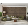 Mexen Linea 25 akustický stěnový panel 60 x 60 cm (4 ks), 9 mm plsť, technická dýha, Světlý Ořech - S110-60607-25-047
