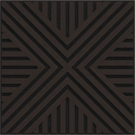 Mexen Linea 26 akustický nástěnný panel 60 x 60 cm (4 ks), plsť 9 mm, technická dýha, Černý Dub - S110-60607-26-046