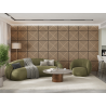 Mexen Linea 08 akustický nástěnný panel 60 x 60 cm (4 ks), plsť 9 mm, technická dýha, bělený dub - S110-60607-08-040