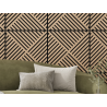 Mexen Linea 08 akustický nástěnný panel 60 x 60 cm (4 ks), plsť 9 mm, technická dýha, bělený dub - S110-60607-08-040