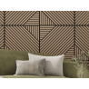 Mexen Linea 26 akustický stěnový panel 60 x 60 cm (4ks), plsť 9 mm, technická dýha, světle ořechový - S110-60607-26-047