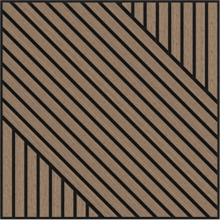 Mexen Linea 26 akustický stěnový panel 60 x 60 cm (4ks), plsť 9 mm, technická dýha, světle ořechový - S110-60607-26-047