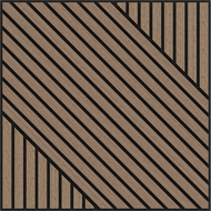 Mexen Linea 26 akustický stěnový panel 60 x 60 cm (4ks), plsť 9 mm, technická dýha, světle ořechový - S110-60607-26-047