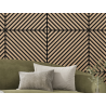 Mexen Linea 39 akustický nástěnný panel 60 x 60 cm (4ks), plsť 9 mm, technická dýha, bělený dub - S110-60607-39-040