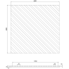 Mexen Lam-B nástěnné lamely 275 x 30 cm, HDF deska 4 mm, technická dýha, Pískový Dub - S100-275307-3015-001