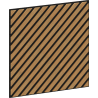 Mexen Lam-B nástěnné lamely 275 x 30 cm, HDF deska 4 mm, technická dýha, Pískový Dub - S100-275307-3015-001