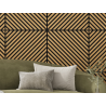 Mexen Linea 39 akustický nástěnný panel 60 x 60 cm (4 ks), plsť 9 mm, technická dýha, Dub Classic - S110-60607-39-041
