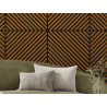 Mexen Lam-B nástěnné lamely 275 x 30 cm, HDF deska 4 mm, technická dýha, Pískový Dub - S100-275307-3015-001