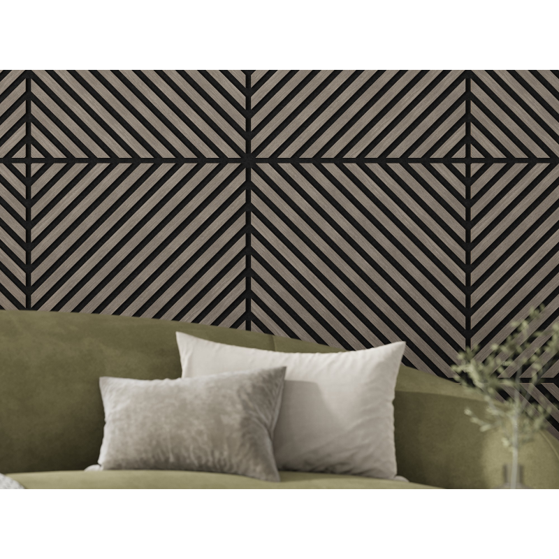 Mexen Lam-B nástěnné lamely 275 x 30 cm, HDF deska 4 mm, technická dýha, Pískový Dub - S100-275307-3015-001