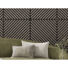 Mexen Linea 39 akustický nástěnný panel 60 x 60 cm (4 ks), filc 9 mm, technická dýha, Šedý Dub - S110-60607-39-043