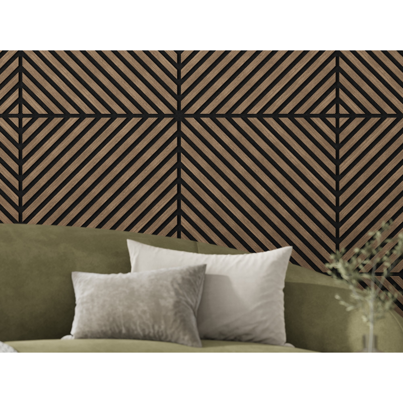 Mexen Lam-B nástěnné lamely 275 x 30 cm, HDF deska 4 mm, technická dýha, Pískový Dub - S100-275307-3015-001