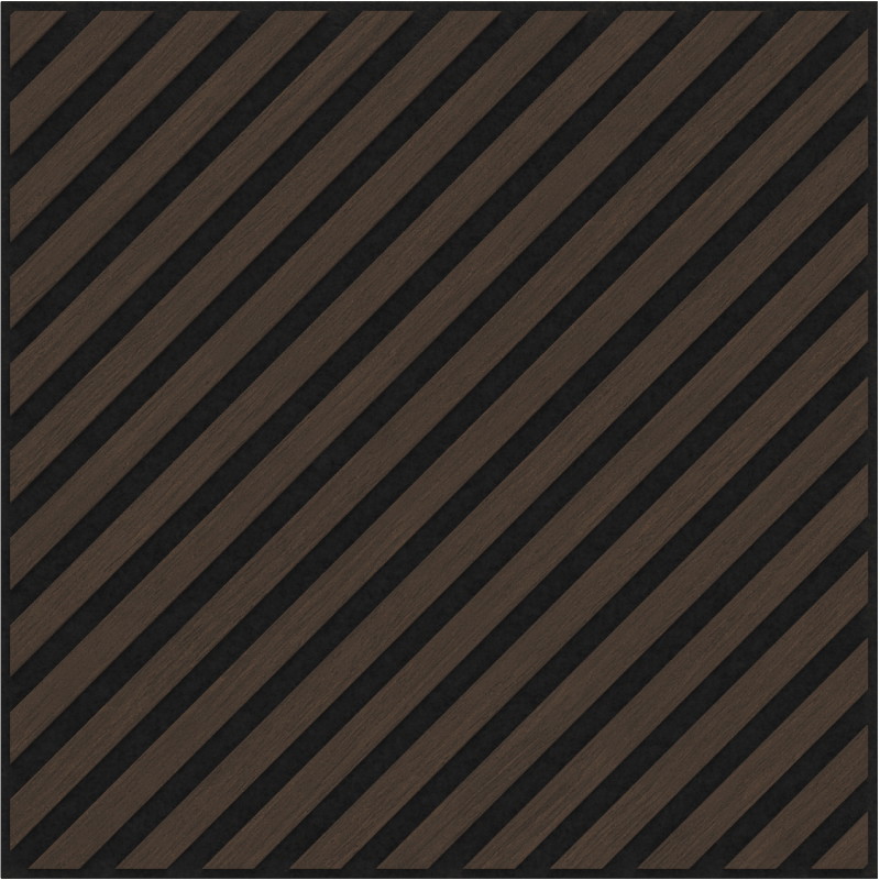 Mexen Linea 39 akustický stěnový panel 60 x 60 cm (4 ks), plsť 9 mm, technická dyha, Dub Mocca - S110-60607-39-045