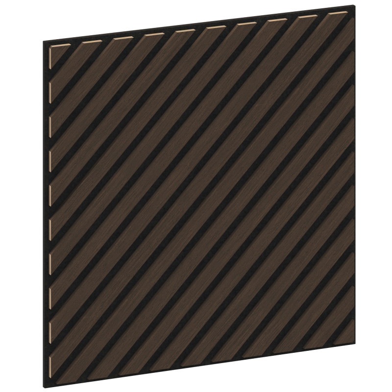 Mexen Linea 39 akustický stěnový panel 60 x 60 cm (4 ks), plsť 9 mm, technická dyha, Dub Mocca - S110-60607-39-045