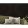 Mexen Linea 39 akustický nástěnný panel 60 x 60 cm (4 ks), plsť 9 mm, technická dýha, Černý Dub - S110-60607-39-046