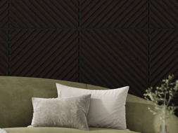 Mexen Linea 39 akustický nástěnný panel 60 x 60 cm (4 ks), plsť 9 mm, technická dýha, Černý Dub - S110-60607-39-046