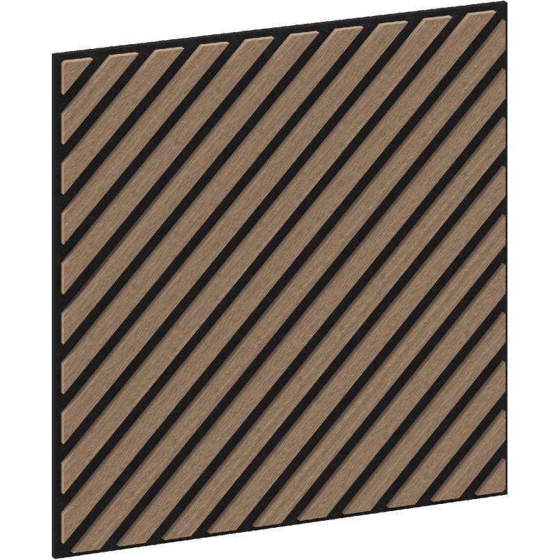 Mexen Linea 39 akustický nástěnný panel 60 x 60 cm (4ks), plsť 9 mm, technická dýha, Světlý ořech - S110-60607-39-047