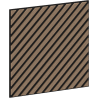Mexen Linea 39 akustický nástěnný panel 60 x 60 cm (4ks), plsť 9 mm, technická dýha, Světlý ořech - S110-60607-39-047