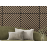 Mexen Lam-B nástěnné lamely 275 x 30 cm, HDF deska 4 mm, technická dýha, Pískový Dub - S100-275307-3015-001