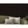 Mexen Linea 06 akustický nástěnný panel 60 x 60 cm (4ks), plsť 9 mm, technická dýha, Černý Dub - S110-60607-06-046