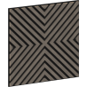 Mexen Linea 01 akustický nástěnný panel 60 x 60 cm (4ks), plsť 9 mm, technická dýha, Šedý Dub - S110-60607-01-043