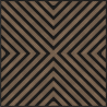 Mexen Linea 01 akustický nástěnný panel 60 x 60 cm (4 ks), plst 9 mm, technická dýha, Tmavý ořech - S110-60607-01-044