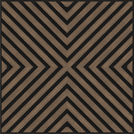 Mexen Linea 01 akustický nástěnný panel 60 x 60 cm (4 ks), plst 9 mm, technická dýha, Tmavý ořech - S110-60607-01-044